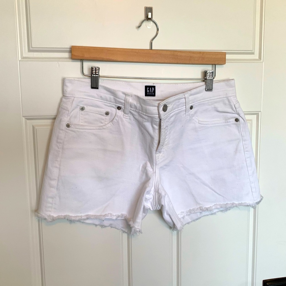 White Denim Shorts